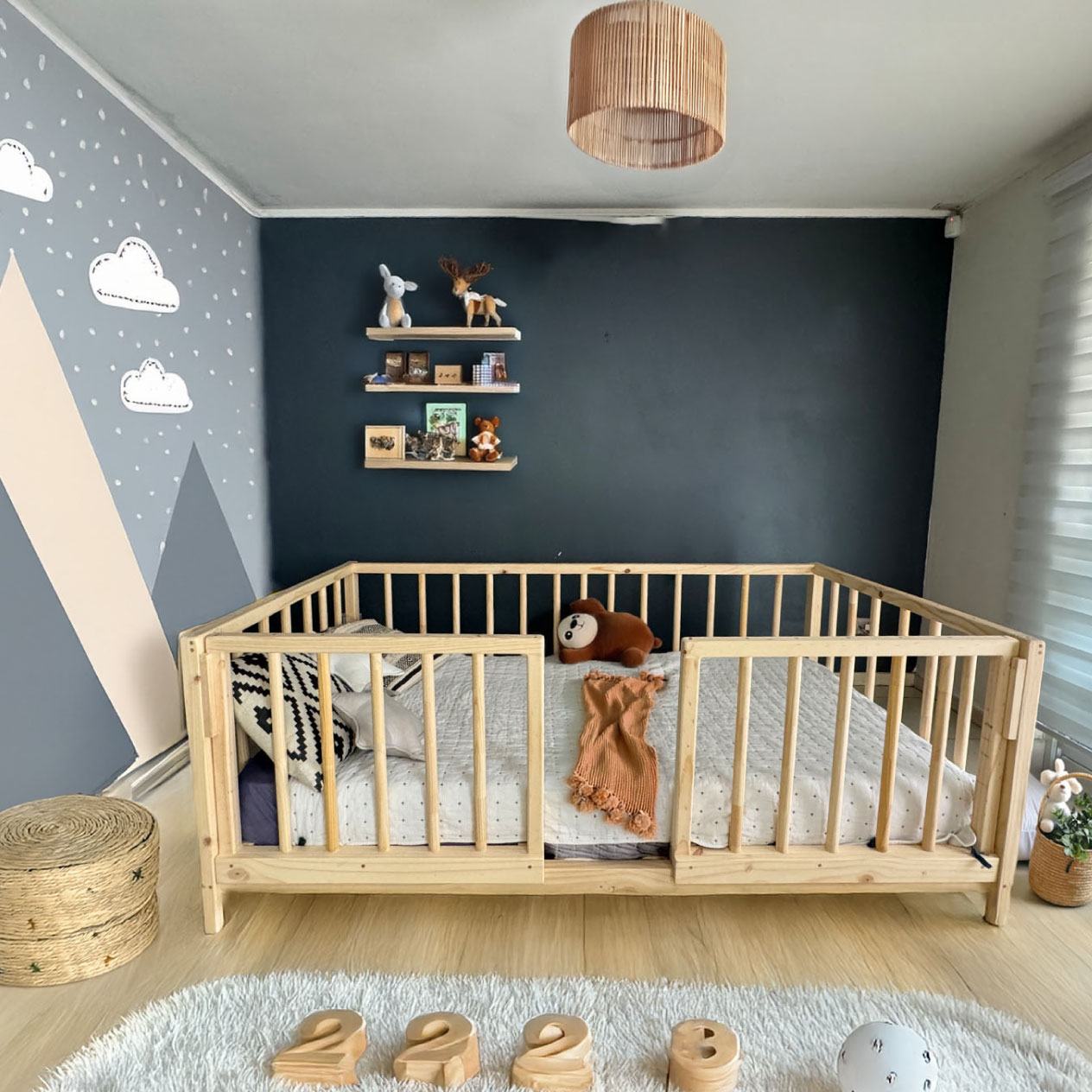 CARRUSEL_Cama Montessori Eco Corral 1,5pl (4)